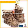 Nova chegada! 2015 botas de bebê de leopardo de inverno quente quente